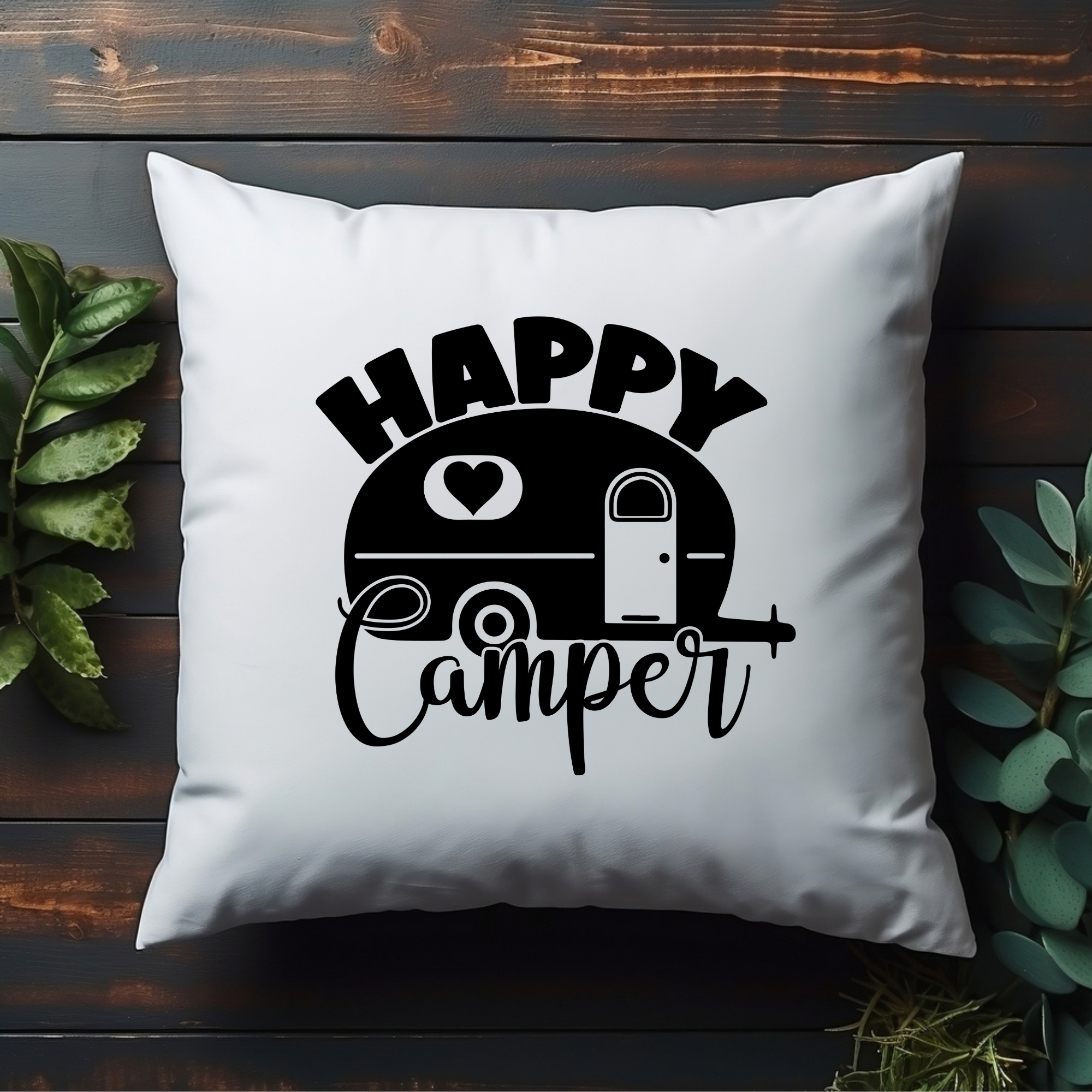 Deko-Kissenbezug " Happy Camper" (Copy)