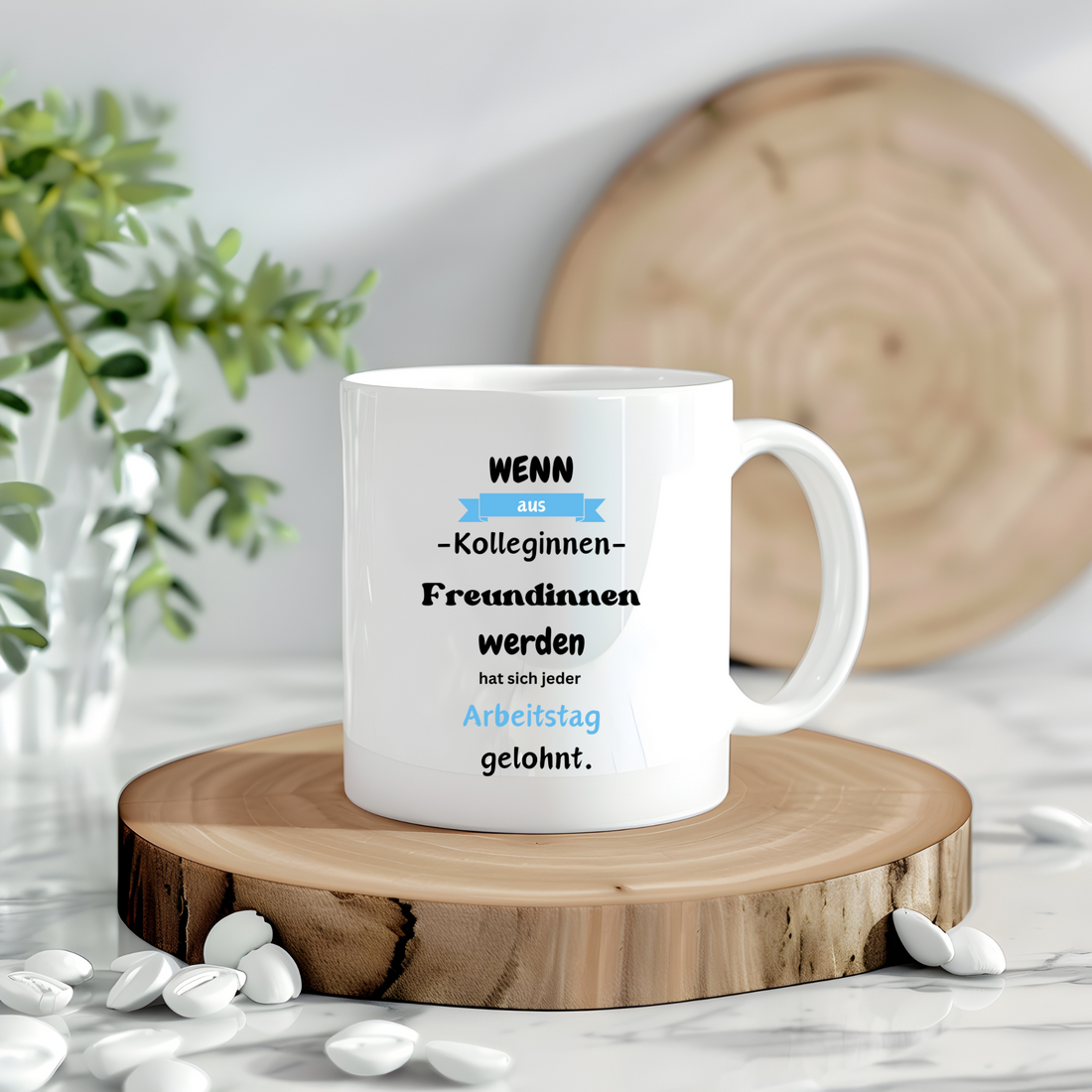 Keramiktasse/Weiß "Mama wir haben versucht das beste Geschenk für dich zu finden, aber du hast ja bereits uns"